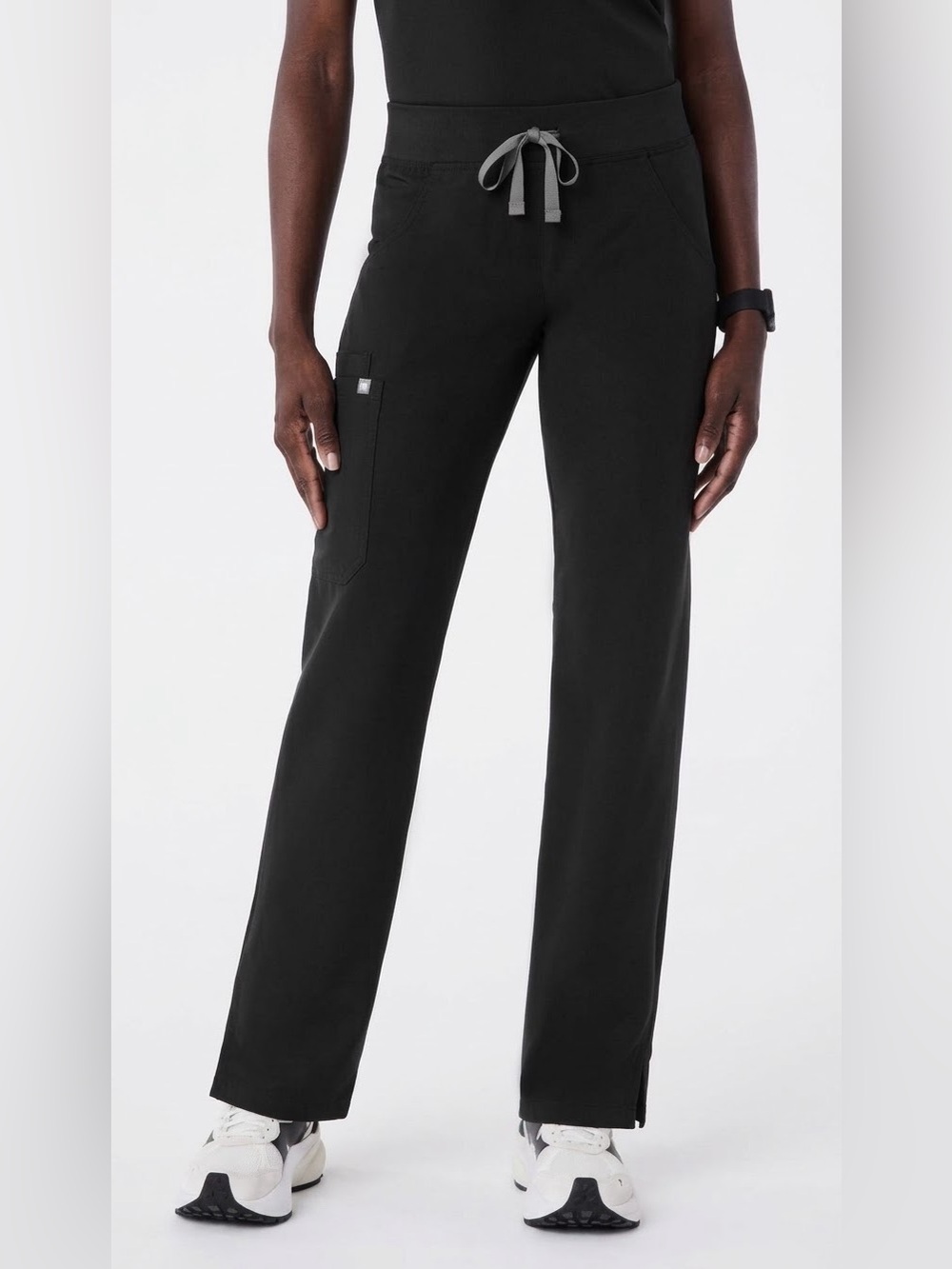 FIGS Kade Straight-Leg Scrub Pant™ size large Black MSRP $72